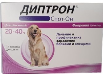 Диптрон ® Спот-Он капли для собак 20-40 кг упаковка, 1 пипетка