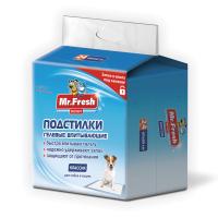 Одноразовые пеленки для животных Mr.Fresh Expert Regular гелевые впитывающие для собак и кошек 60х60, 24 шт