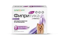 ПЧЕЛОДАР Фипритика капли на холку для собак (1 пипетка 0,7 мл от 2 до 10 кг, фипронил)(3шт. в уп)