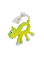 Игрушка для собак латекс "Корова с канатным хвостом" 12 см