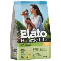 Корм Elato Holistic Lite для собак мелких пород с  курицей и индейкой, 500 г