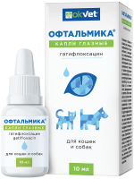 OKVET Офтальмика капли глазные, 10 мл