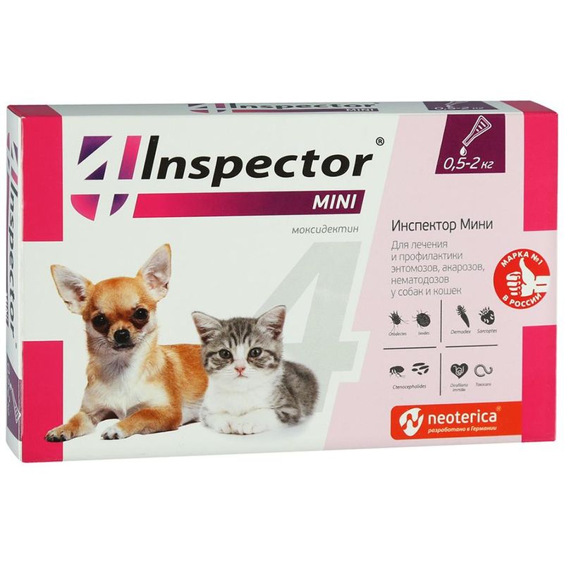 Инспектор для кошек (Тотал): капли от блох и глистов - инструкция по применению