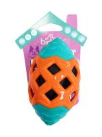 Игрушка-шуршалка BIOHAUS для собак «Мяч-регби», микс 152г/18*9см