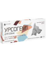 Урсогем для собак Нита-Фарм защита и восстановление печени для щенков и маленьких собак до 5кг, 20 таб.
