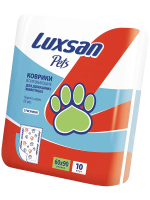 Одноразовые пеленки для животных Luxsan Premium, 60х90 см, 10 шт/упак