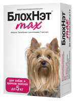 Капли от блох и клещей Астрафарм БлохНэт max капли для собак и щенков до 5 кг, 0,5 мл монодоза (1 пипетка)