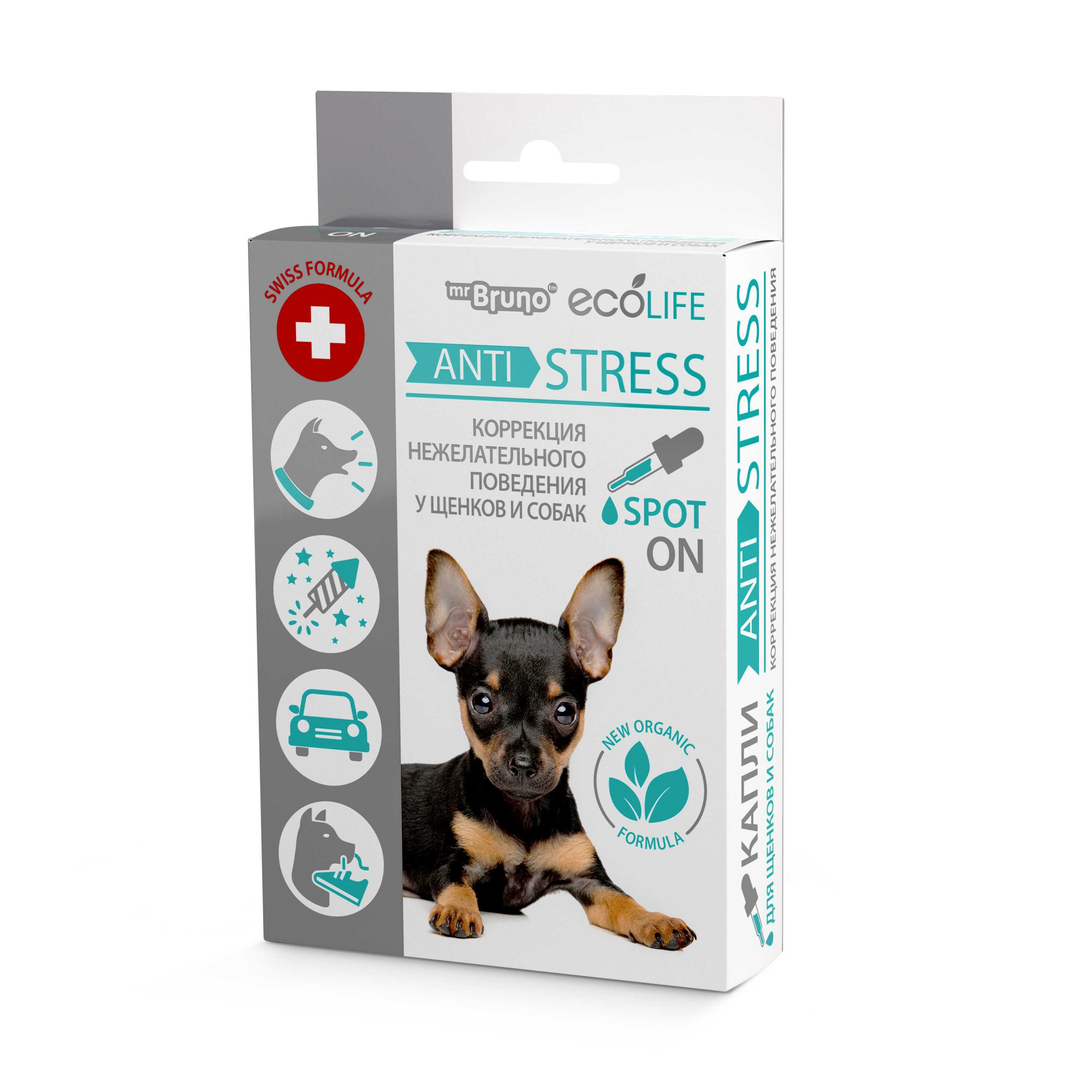 Успокоительные капли для собак. МБ капли Anti stress для собак 10мл.