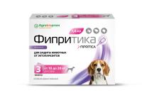 ПЧЕЛОДАР Фипритика капли на холку для собак (1 пипетка 1,4 мл от 10 до 20 кг, фипронил)(3шт. в уп)