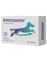 Противовоспалительный препарат Флексонорм 10 мг для собак 5-10 кг, 28 таб.