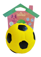 Игрушка-пищалка BIOHAUS для собак «Футбольный мяч», микс d=7см