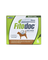 Фитодок АВЗ Капли дерматологические   для средних пород собак  (4 пип по 1,2мл)
