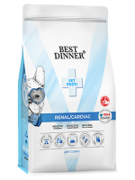 Корм сухой Best Dinner Vet Profi Renal/Cardiac для собак любых пород при болезни почек и заболеваниях сердца, 2 кг