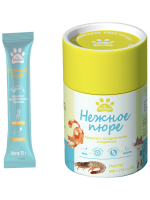 Лакомство для кошек BIOHAUS Нежное пюре Креветка с хондроитином и таурином, 15 г * 40,  600 г