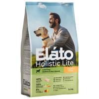 Корм Elato Holistic Lite для собак средних и крупных пород, с курицей и индейкой, 2,5 кг
