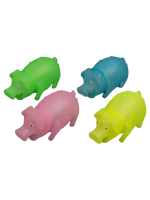 Игрушка-пищалка NUNBELL для собак Свинка, мигает, без выбора цвета 1 шт