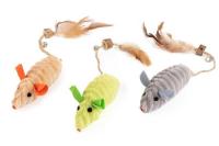 Игрушка WOGY для кошек Мышка,Микс 1 шт