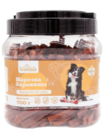 Лакомство для собак BIOHAUS Нарезка баранины, 700 г