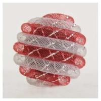 Мяч воздушный полосатый с люрексом для кошек 4см