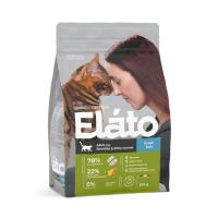 Корм Elato Holistic  для взрослых кошек с рыбой для красивой и блестящей шерсти, 300 г