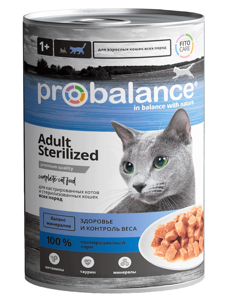 ProBalance ® Sterilized консер. корм для стерилизованных кошек и котов ...