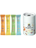 Лакомство для кошек BIOHAUS Пюре вечеринка, микс из 4 вкусов, 600 г