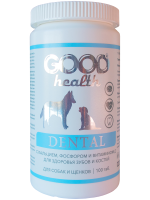 Мультивитаминный комплекс Good Health Dental с кальцием, фосфором и витамином D, для собак и щенков, 100 табл.