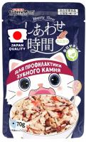 Функциональный корм д/кошек Момент счастья, Краб/тунец, д/зуб. гигиены, пауч70г