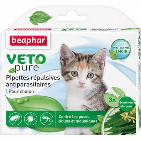 Антипаразитарное средство Beaphar  капли Bio для котят,  3 пип.