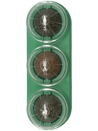 фото Игрушка для кошек Деревенские лакомства, набор из 3 мятных шариков на подставке, 90 г