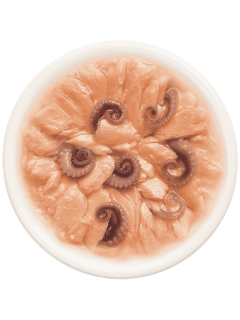 фото Влажный корм для кошек Деревенские лакомства Лосось с осьминогом в нежном желе, 70 г