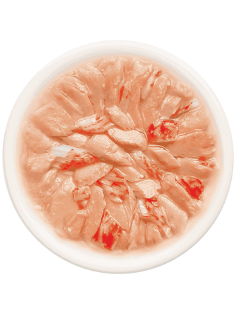 фото Влажный корм для кошек Деревенские лакомства Лосось с крабом в нежном желе, 70 г