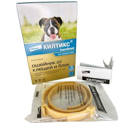 фото Препарат от клещей и блох Elanco Килтикс Ошейник для средних собак 48 см.
