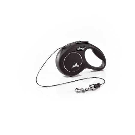 Поводок-рулетка Flexi New Classic cord XS 3m 8 kg black