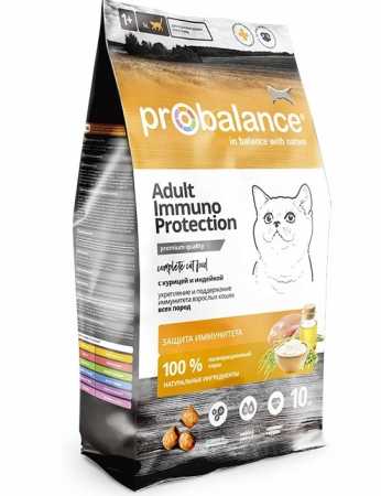 ProBalance ® Immuno Protection сухой корм для кошек с курицей и индейкой, пакет 10 кг