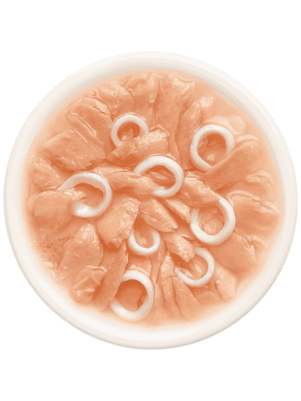 фото Влажный корм для кошек Деревенские лакомства Лосось с кальмаром в нежном желе, 70 г