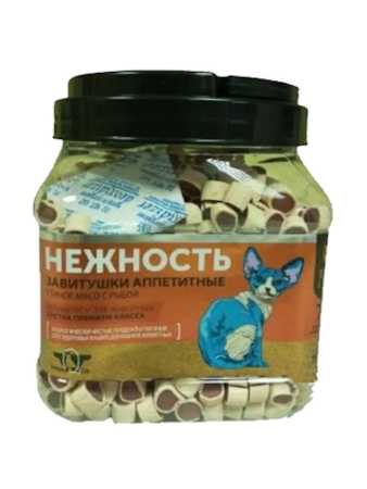 Green Qzin НЕЖНОСТЬ Завитушки аппетитные (утиное мясо с рыбой), 750 г