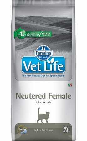 Сухой корм "Farmina Vet Life Neutered Female"для стерилизованных кошек пакет, 10 кг
