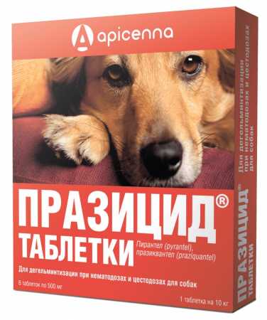 Празицид ® таблетки для собак 500 мг. 6 таб. в упак.