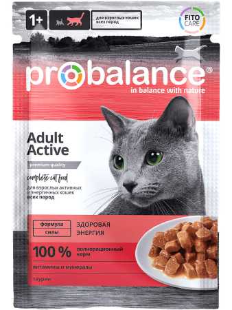ProBalance ® Active для активных кошек пауч пакет, 85 гр