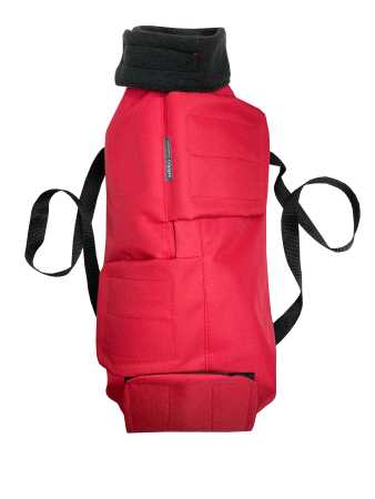 фото Сумка для фиксации животных "кошка - L" С-1011, 41х17х15 см красный