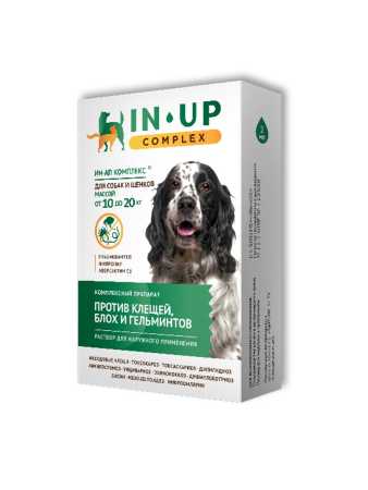 ИН-АП комплекс для собак и щенков от 10 до 20 кг,(1 пипетка- 2 мл)