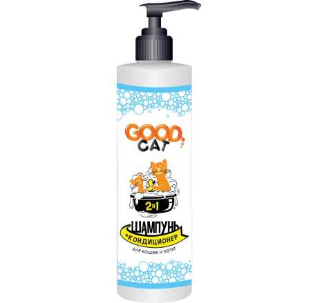 Шампунь-кондиционер GOOD CAT 2 в 1 для  кошек и котят, 250 мл