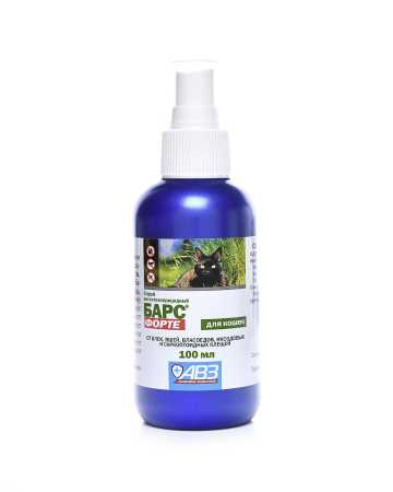 фото Спрей от клещей и блох АВЗ Барс ® Форте для кошек флакон, 100 мл