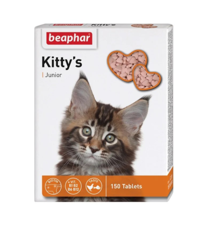 Кормовая добавка Beaphar "Kitty's Junior" Витамины для   котят, 150 таблеток