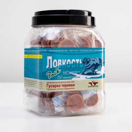 Пак Ловкость, сушеные утиные медальоны, индивидуальная, упаковка, 700 г.
