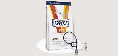 Сухой корм для кошек Happy Cat Гепатик для всех пород для восстановления работы печени, 1 кг
