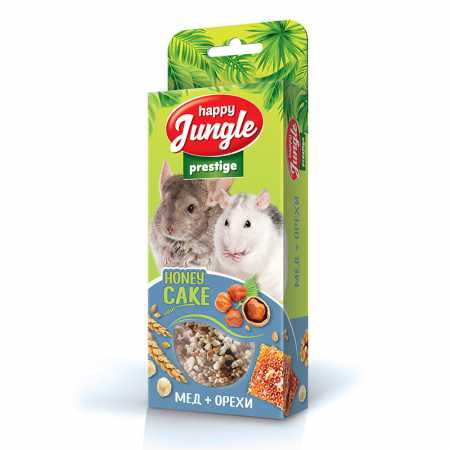 Happy Jungle Престиж Корзинки для грызунов мед+орехи упаковка, 3 шт