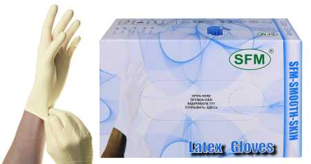 фото Перч. Смотр. Лат. нестер. (Припудренные) (SFM) ОЧ.БОЛ, XL № 9-9,5 (50пар/уп)