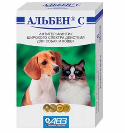 Альбен ® С таблетки для собак и кошек, 6 шт